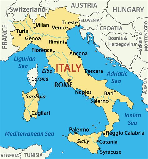 capital of italy|map of italy with cities.